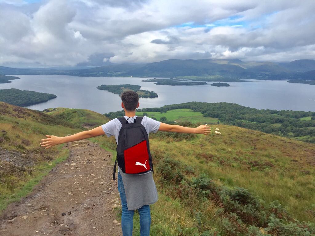 Fotospots in Schottland - Aussicht vom Conic Hill auf den Loch Lomond in den Trossachs